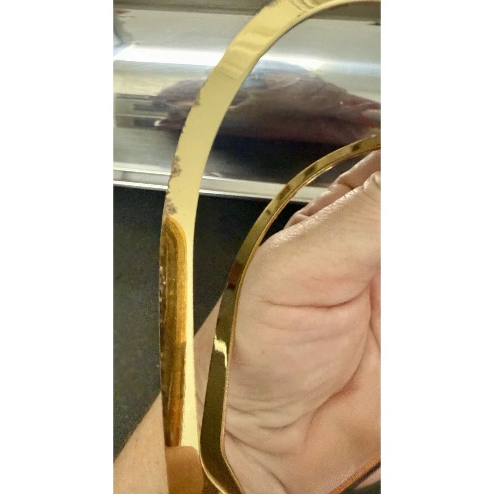 Georg Jensen 2005 Gold Plated Brass Christmas Heart Ornament Denmark Ribbon VTG